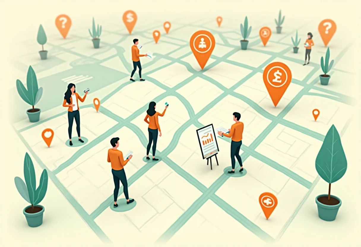 Mapa ilustrativo de oportunidades logísticas