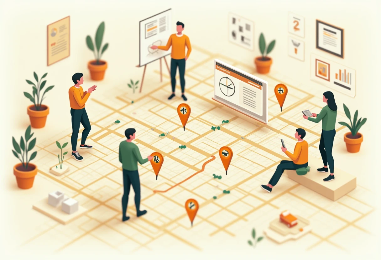 Map of retail job opportunities