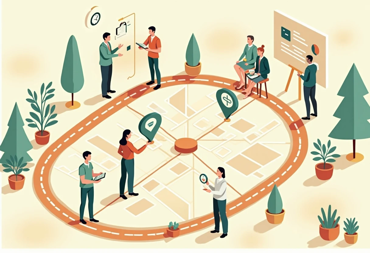 Healthcare job navigation map