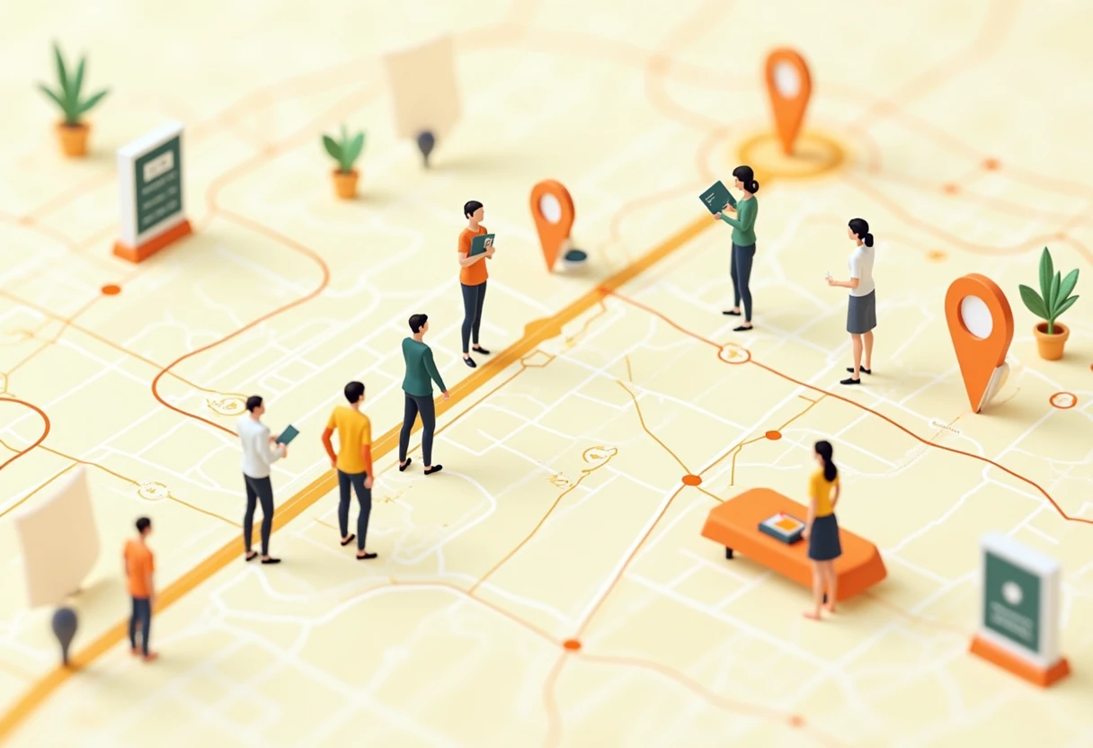Carte des opportunités d'emploi dans le secteur des ventes