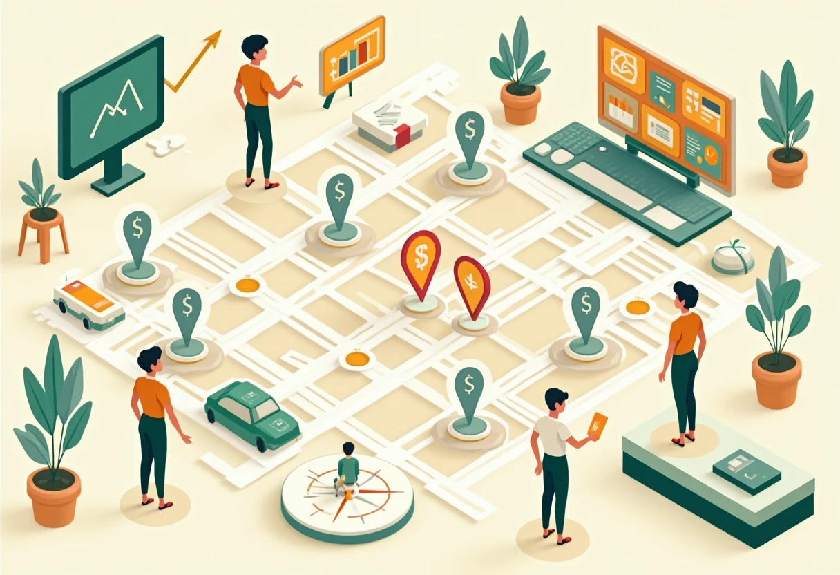 Digital map of software job opportunities