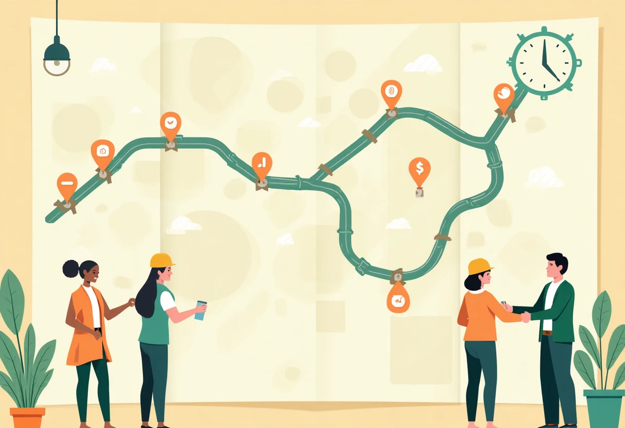 Navigationskarte für Top-Jobs